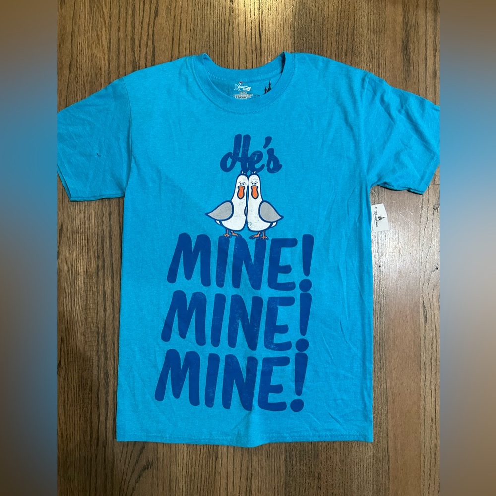 Disney Parks NWT Finding Nemo Tshirt-He’s Mine! Mine! Mine!-Size Small